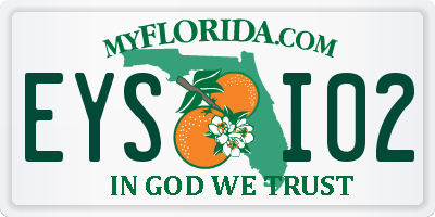 FL license plate EYSI02