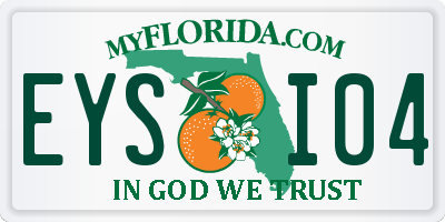 FL license plate EYSI04