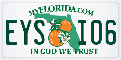 FL license plate EYSI06