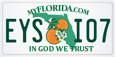 FL license plate EYSI07