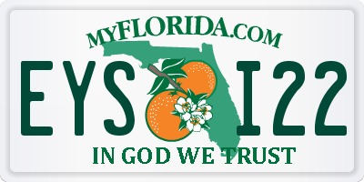 FL license plate EYSI22