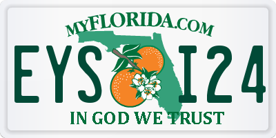 FL license plate EYSI24