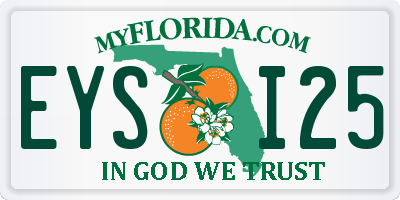 FL license plate EYSI25