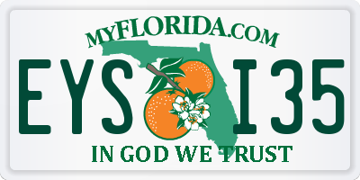 FL license plate EYSI35