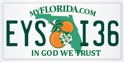 FL license plate EYSI36