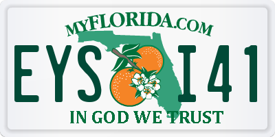 FL license plate EYSI41
