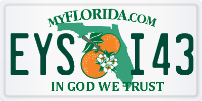 FL license plate EYSI43