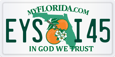 FL license plate EYSI45