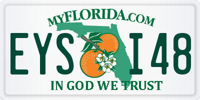 FL license plate EYSI48