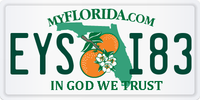 FL license plate EYSI83