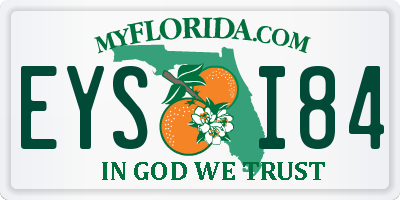 FL license plate EYSI84