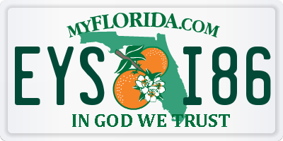 FL license plate EYSI86