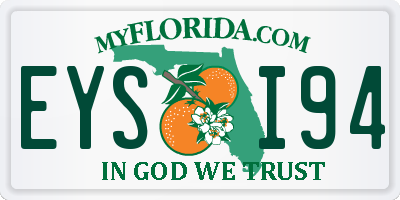 FL license plate EYSI94