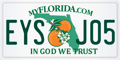 FL license plate EYSJ05