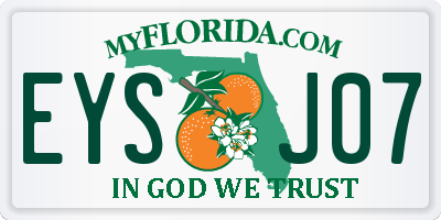 FL license plate EYSJ07