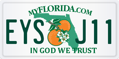 FL license plate EYSJ11