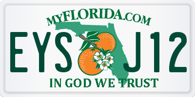 FL license plate EYSJ12