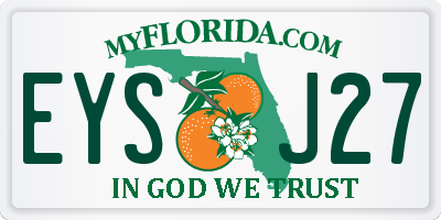 FL license plate EYSJ27