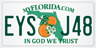 FL license plate EYSJ48