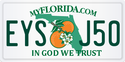 FL license plate EYSJ50
