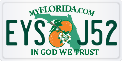 FL license plate EYSJ52