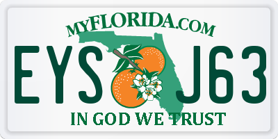 FL license plate EYSJ63