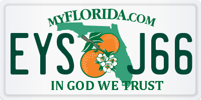 FL license plate EYSJ66