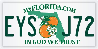 FL license plate EYSJ72