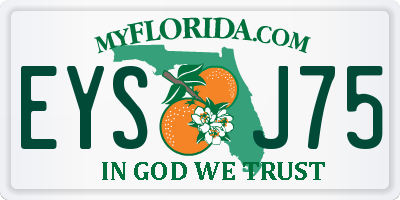 FL license plate EYSJ75