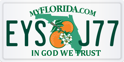 FL license plate EYSJ77