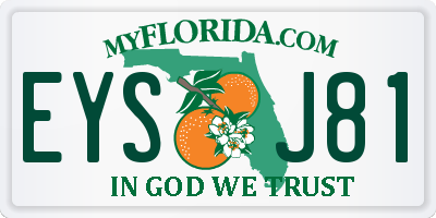 FL license plate EYSJ81