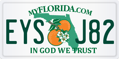 FL license plate EYSJ82