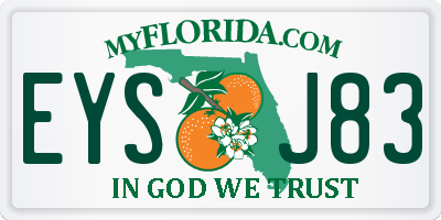 FL license plate EYSJ83
