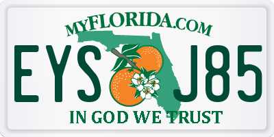 FL license plate EYSJ85