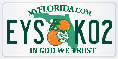FL license plate EYSK02