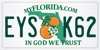 FL license plate EYSK62