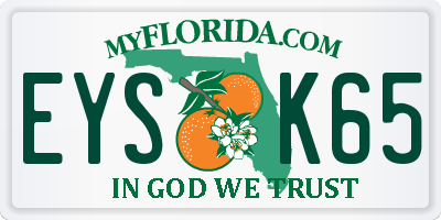 FL license plate EYSK65