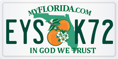 FL license plate EYSK72