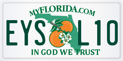 FL license plate EYSL10