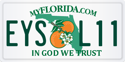 FL license plate EYSL11