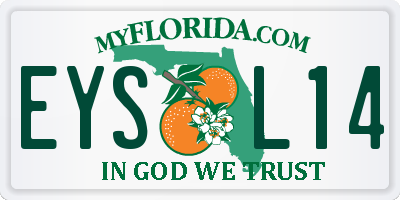 FL license plate EYSL14