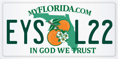 FL license plate EYSL22