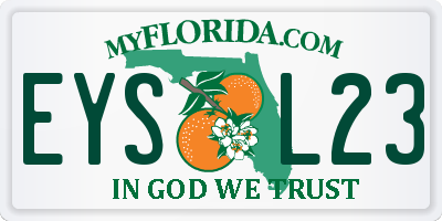 FL license plate EYSL23