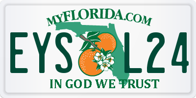 FL license plate EYSL24