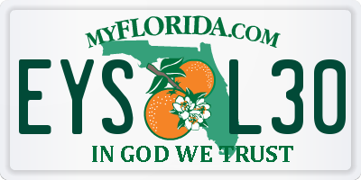 FL license plate EYSL30