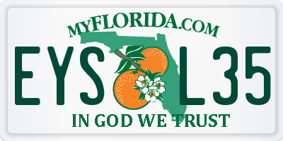 FL license plate EYSL35