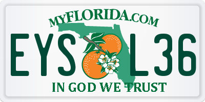 FL license plate EYSL36