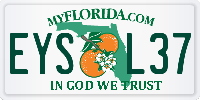 FL license plate EYSL37