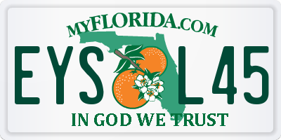 FL license plate EYSL45