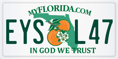 FL license plate EYSL47